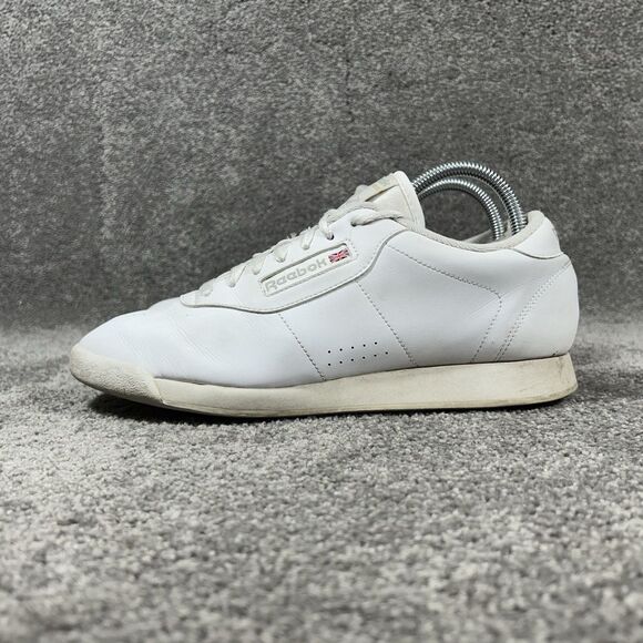 Reebok Classic Princess Women’s Sz 9.5 White Leather Athletic Running Shoes Used - Picture 6 of 12